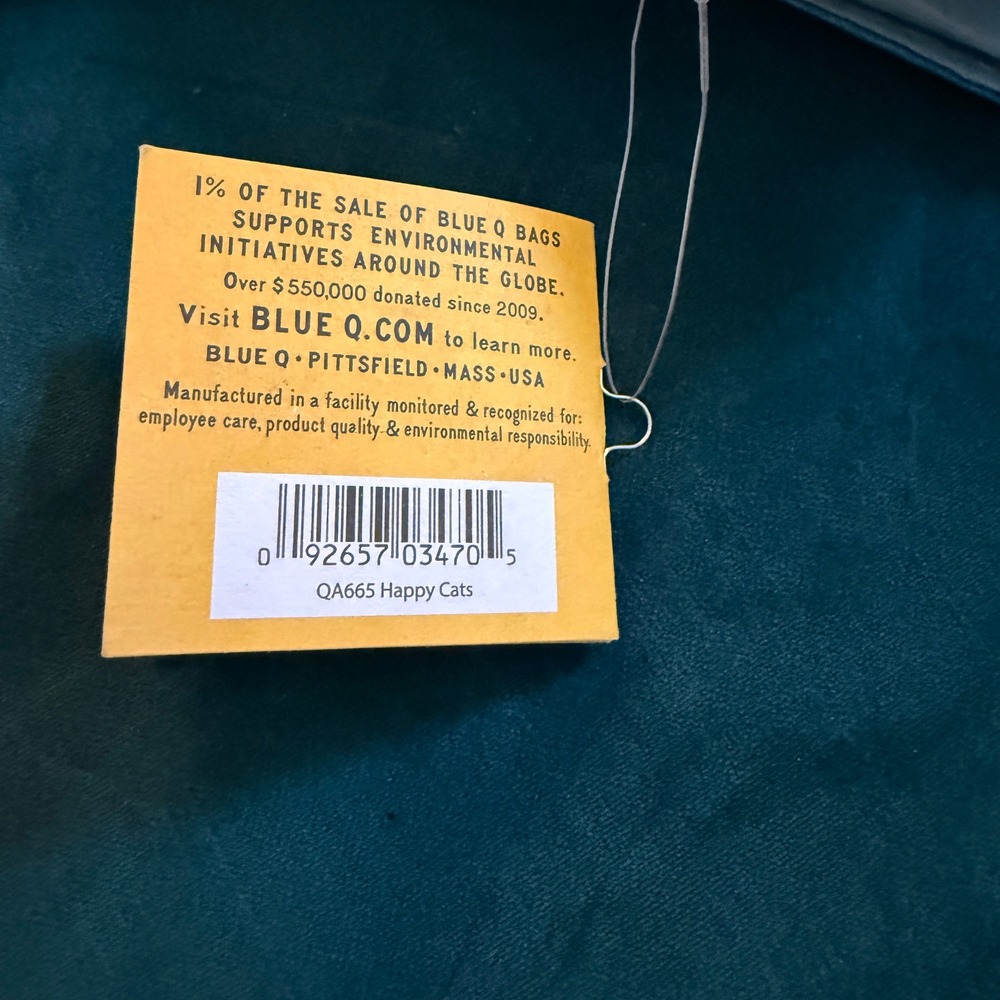 Blue Q Very Best Quality Shoulder Tote Bag Cats Terri Fry Kasuba 2021 Blue - Picture 10 of 16